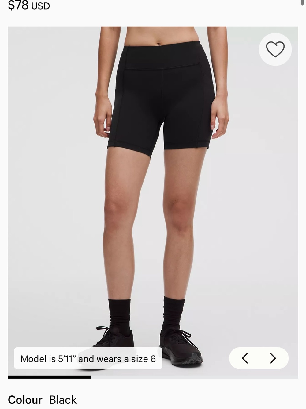 Lululemon Swift Speed High-Rise Short 6”